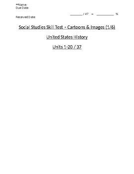 Preview of U.S. - Multiple Choice Skills - Images/Visuals - Units 01-20 - 11th Grade