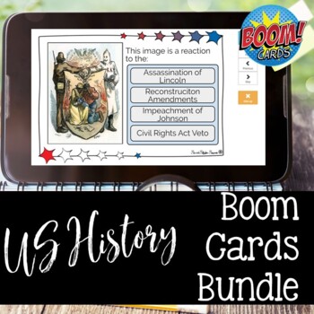 Preview of US History BOOM Card Bundle