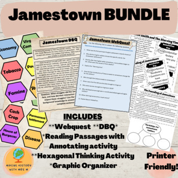 Preview of US History BUNDLE - Jamestown
