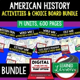 American History Activities American History Choice Board 