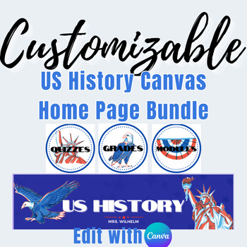 US History Canvas Home Page Bundle By Wanderlust History TPT   Original 9501846 1 