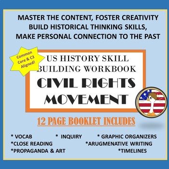 Preview of US History Civil Rights Era Skill Building Workbook