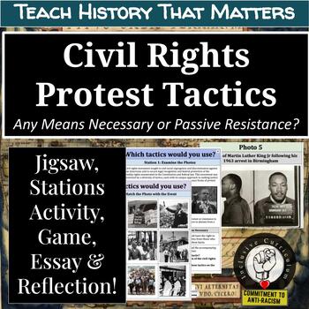 Preview of US History Civil Rights Movement: MLK, Black Panthers, Malcolm X, A.I.M., Chavez