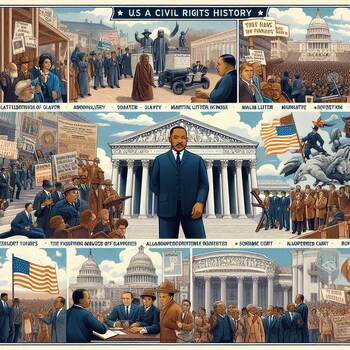 Preview of US History: Civil Rights Unit: Resource BUNDLE Viewing Guides/Projects/Outlines