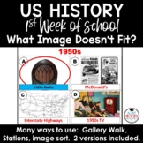 US History Class Introduction Activity 1st Day of School W