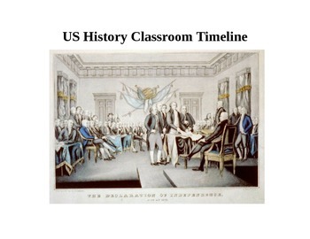 Preview of US History Classroom Timeline