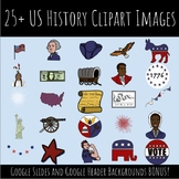 US History Clipart (Includes Slides Backgrounds and Headers!)