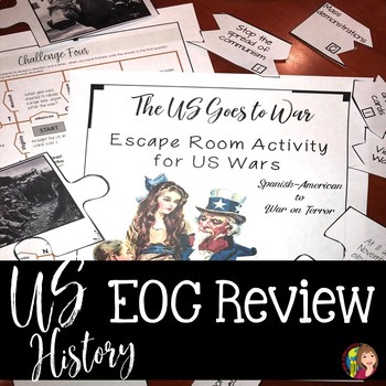 Preview of US History EOC Escape Room Activity