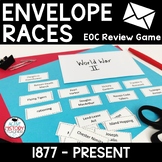 US History EOC Review Game Envelope Races STAAR Review End