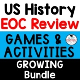 US History EOC Review Games GROWING BUNDLE STAAR Review Ha