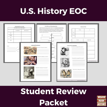 Preview of US History EOC Review Packet - Florida aligned