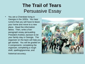 trail of tears essays