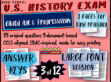 US History Exam: GILDED AGE & PROGRESSIVISM 35 Test Qs w/ 