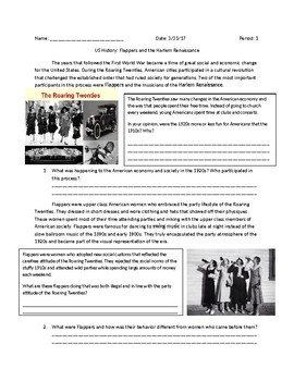 Preview of US History: Flappers and the Harlem Renaissance
