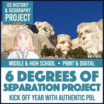 Preview of US History Geography Back to School Project | 6 Degrees of Separation PBL