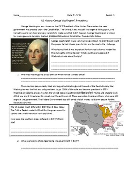 Preview of US History: George Washington