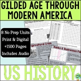 US History Gilded Age through Modern America Units - Lesso