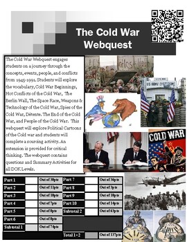 Preview of US History / Global History - The Cold War Webquest