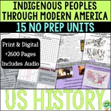 US History Indigenous Peoples through Modern America Units