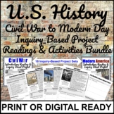 US History Inquiry Based Reading & Activity Project Bundle