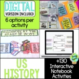 US History Interactive Notebook Bundle | Includes Digital