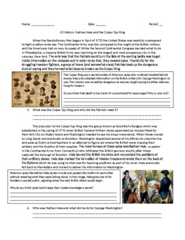 Preview of US History: Nathan Hale and the Culper Spy Ring