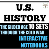 US History Notes Interactive Notebook Organizers 10 Sets! 