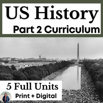 Preview of Differentiated US History Curriculum Part 2 from Industrial Age to Modern Day