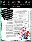 US History Patriotism Reading Comprehension and Assessment