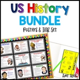 US History Poster and INB Set Bundle Early America to 1800