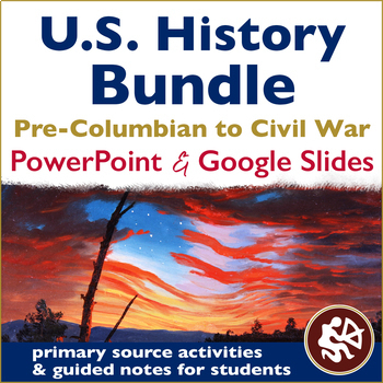 Preview of US History Curriculum: Pre-Columbian–Civil War | Full Semester