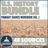 US History Primary Source DBQ Activities Bundle Early Amer