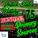 US History Primary Source Bundle! 75 DBQ Documents! (Save 