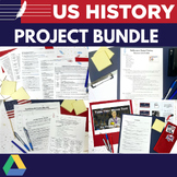 US History Project Bundle l End of the year US History Projects
