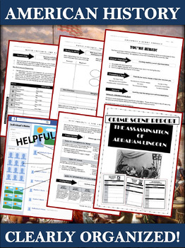 Preview of US History Projects Bundle - Colonies, Revolution, Civil War, World War, Lincoln