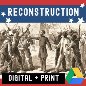 Preview of US History Reconstruction - Digital Notebook or Printable Worksheet - APUSH
