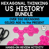 US History Review Activity Hexagonal Thinking BUNDLE STAAR