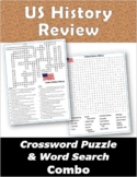 US History Review Crossword Puzzle & Word Search Combo