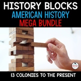 US History Review Game History Blocks Bundle ALL Games End