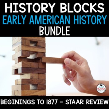 Preview of US History Review Game HISTORY BLOCKS 8th Grade STAAR End of the year activity