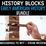 US History Review Game HISTORY BLOCKS 8th Grade STAAR End 