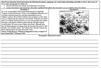 Preview of US History Short Essay Bundle - 65 Short Essays (English/Spanish)