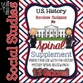 US History / Social Studies Spiral Review Quizzes