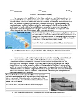 Preview of US History: The Annexation of Hawaii