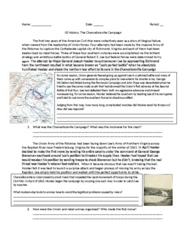 Preview of US History: The Battle of Chancellorsville