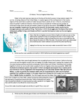 Preview of US History: The California Water Wars