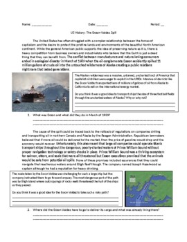 Preview of US History: The Exxon Valdez Oil Spill