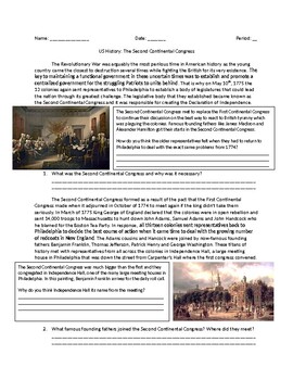 Preview of US History: The Second Continental Congress