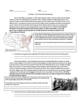 Preview of US History: The Transcontinental Railroad