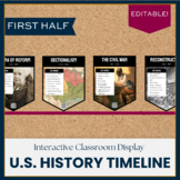 US History Timeline | First Half | Google Slides | Interactive